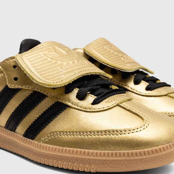 [JH5708] Womens Adidas Samba LT Long Tongue 'Gold Metallic Black Gum' SIZE 7 NEW - Picture 13 of 16